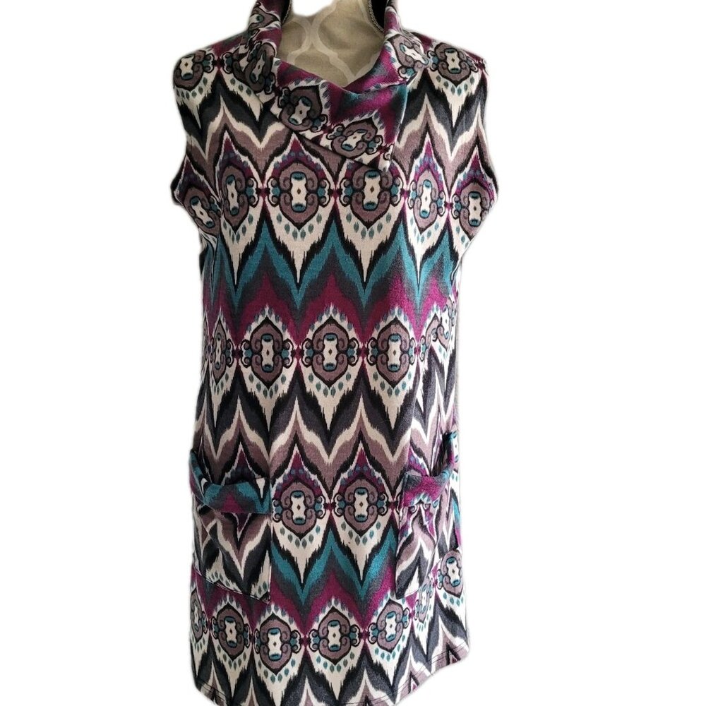 Vintage Creation Tunic Dress Womens Lg Sleeveless Heavier Material